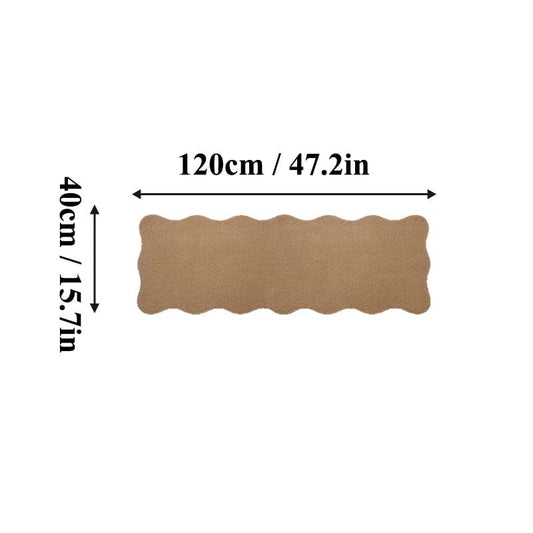 Modern Faux Sisal Floor Mat with Wavy Pattern
