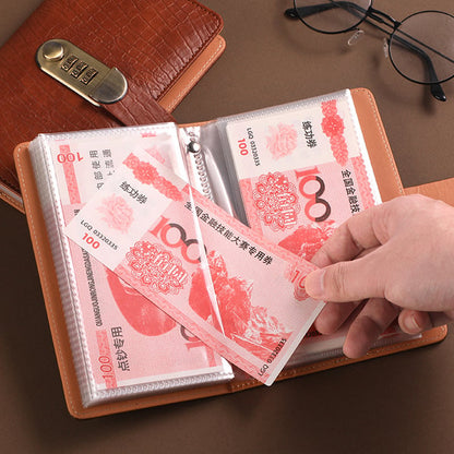 Lockable Savings Notebook