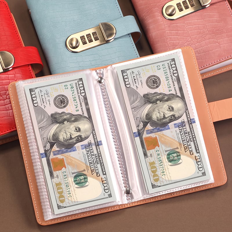 Lockable Savings Notebook