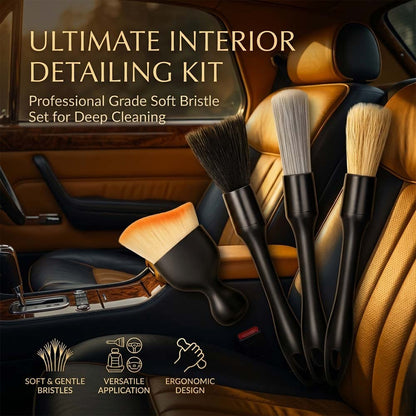 Car Interior Detailing Brush Set
