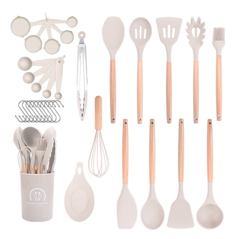 33-Piece Silicone Kitchen Utensils Set