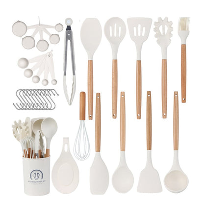 33-Piece Silicone Kitchen Utensils Set