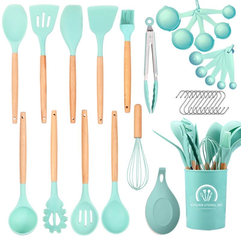 33-Piece Silicone Kitchen Utensils Set