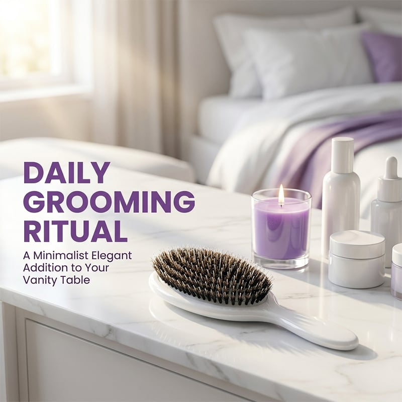 Boar Bristle Paddle Air Cushion Hair Brush