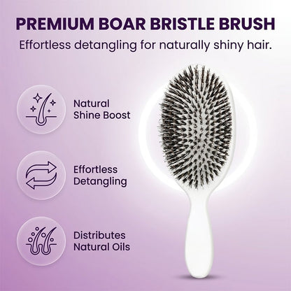 Boar Bristle Paddle Air Cushion Hair Brush