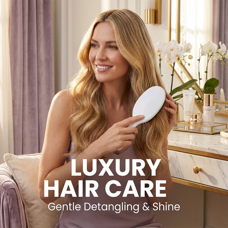 Boar Bristle Paddle Air Cushion Hair Brush