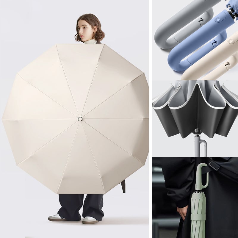 Kavilora™ Creative Ring Buckle Windproof Reinforced Umbrella