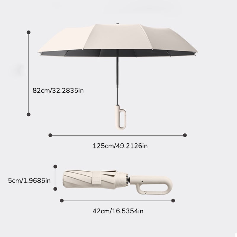 Kavilora™ Creative Ring Buckle Windproof Reinforced Umbrella