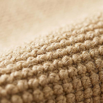 Modern Faux Sisal Floor Mat with Wavy Pattern