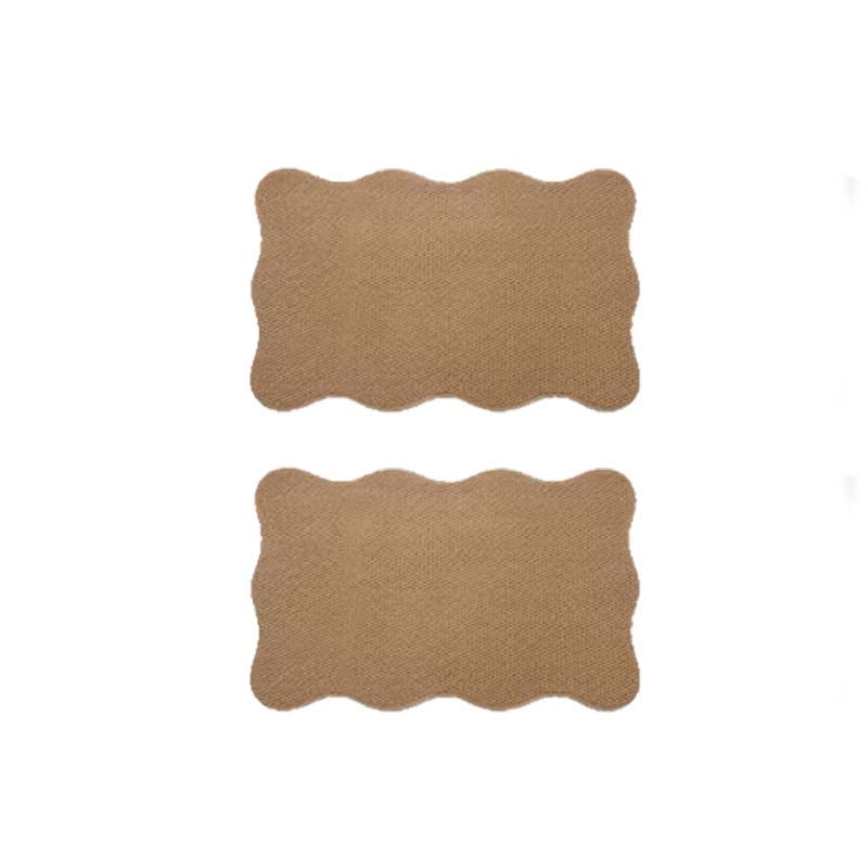 Modern Faux Sisal Floor Mat with Wavy Pattern