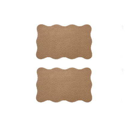 Modern Faux Sisal Floor Mat with Wavy Pattern