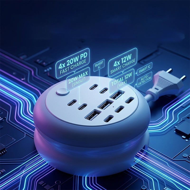 6 USB Plug Extension