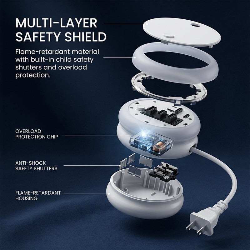 6 USB Plug Extension
