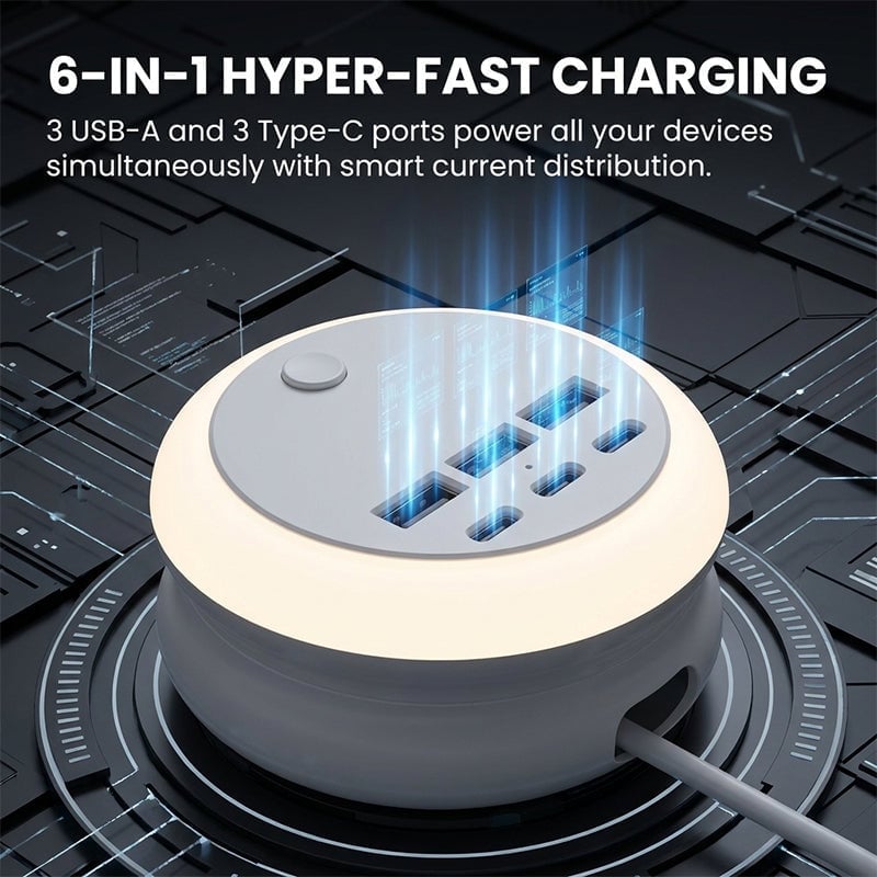 6 USB Plug Extension