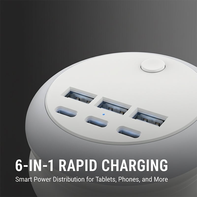 6 USB Plug Extension