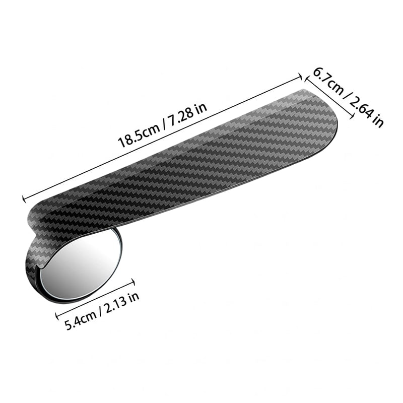 2-in-1 Car Rearview Mirror Rain Guard & Blind Spot Mirror