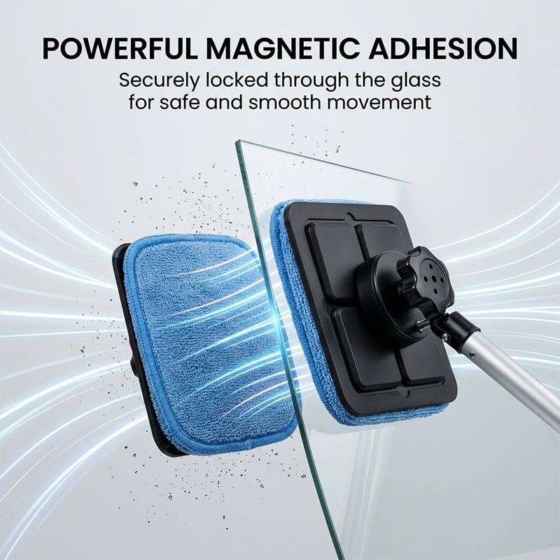 Double Sided Magnetic Windshield Cleaning Kit