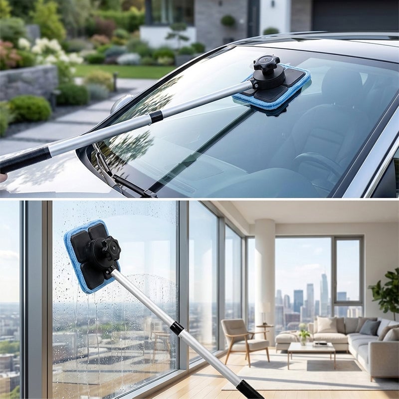 Double Sided Magnetic Windshield Cleaning Kit
